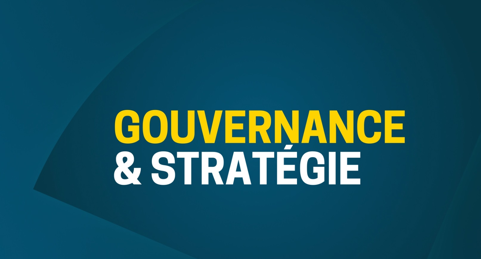 GOUVERNANCE & STRATÉGIE : démarche RSE en entreprise