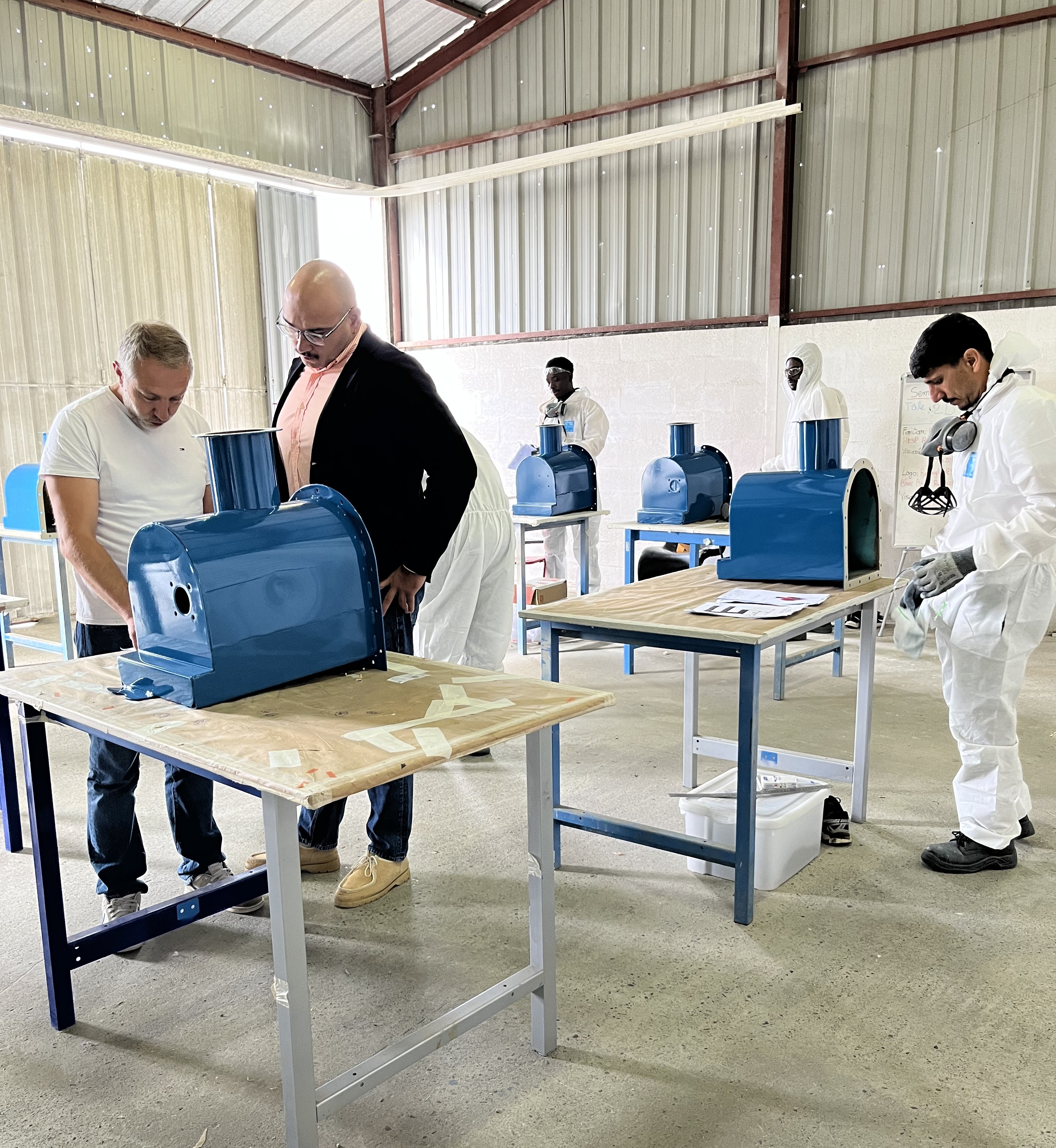 Fin de formation pour 8 peintres industriels dans les Landes